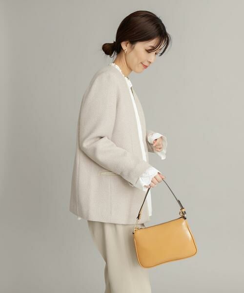 URBAN RESEARCH DOORS / アーバンリサーチ ドアーズ テーラードジャケット | ツイードVネックロングジャケット | 詳細21