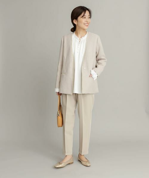 URBAN RESEARCH DOORS / アーバンリサーチ ドアーズ テーラードジャケット | ツイードVネックロングジャケット | 詳細24