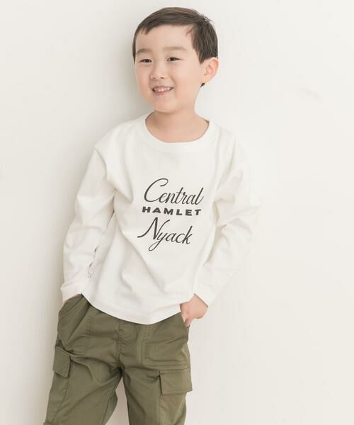 URBAN RESEARCH DOORS / アーバンリサーチ ドアーズ トップス | 『親子リンク』ロゴプリントロンTシャツ(KIDS) | 詳細1