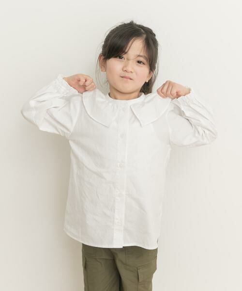URBAN RESEARCH DOORS / アーバンリサーチ ドアーズ トップス | フリルカラーブラウス(KIDS) | 詳細9