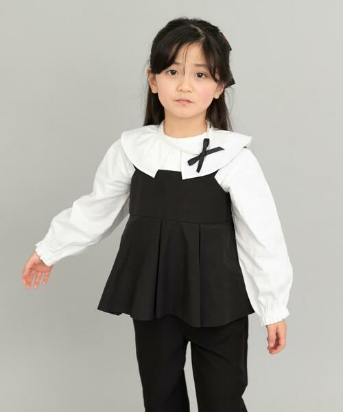 URBAN RESEARCH DOORS / アーバンリサーチ ドアーズ トップス | フリルカラーブラウス(KIDS) | 詳細15