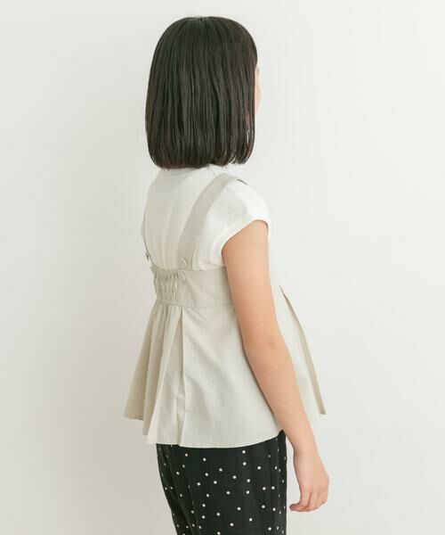 URBAN RESEARCH DOORS / アーバンリサーチ ドアーズ トップス | 『WEB/一部店舗限定』ペプラムキャミソールブラウス(KIDS) | 詳細1