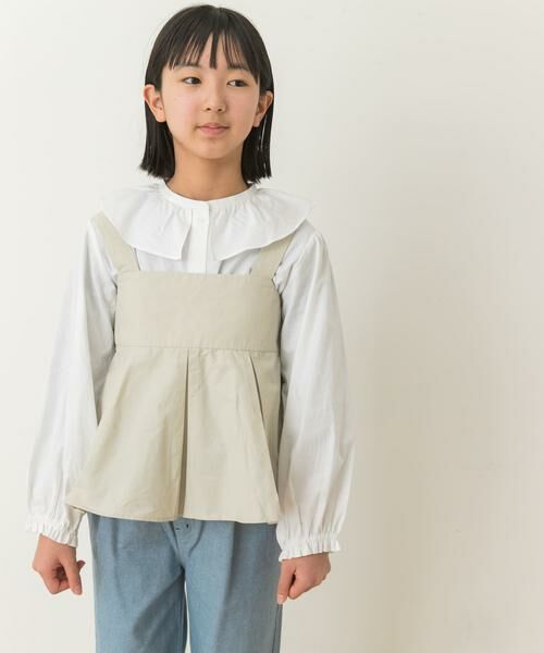 URBAN RESEARCH DOORS / アーバンリサーチ ドアーズ トップス | 『WEB/一部店舗限定』ペプラムキャミソールブラウス(KIDS) | 詳細10