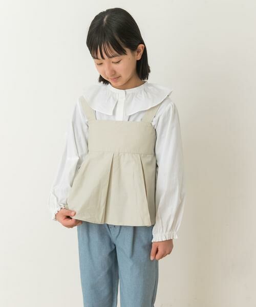 URBAN RESEARCH DOORS / アーバンリサーチ ドアーズ トップス | 『WEB/一部店舗限定』ペプラムキャミソールブラウス(KIDS) | 詳細12