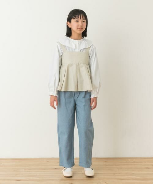 URBAN RESEARCH DOORS / アーバンリサーチ ドアーズ トップス | 『WEB/一部店舗限定』ペプラムキャミソールブラウス(KIDS) | 詳細13