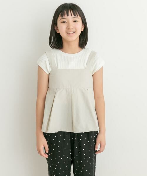 URBAN RESEARCH DOORS / アーバンリサーチ ドアーズ トップス | 『WEB/一部店舗限定』ペプラムキャミソールブラウス(KIDS) | 詳細2