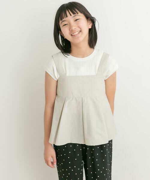 URBAN RESEARCH DOORS / アーバンリサーチ ドアーズ トップス | 『WEB/一部店舗限定』ペプラムキャミソールブラウス(KIDS) | 詳細3