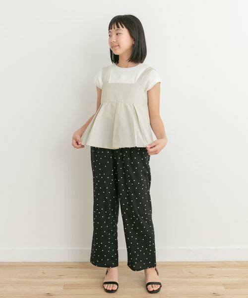 URBAN RESEARCH DOORS / アーバンリサーチ ドアーズ トップス | 『WEB/一部店舗限定』ペプラムキャミソールブラウス(KIDS) | 詳細5