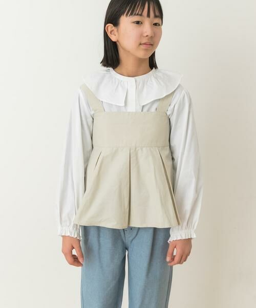 URBAN RESEARCH DOORS / アーバンリサーチ ドアーズ トップス | 『WEB/一部店舗限定』ペプラムキャミソールブラウス(KIDS) | 詳細8