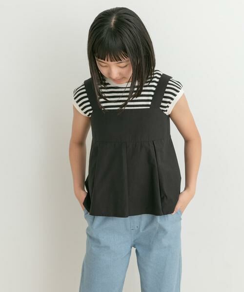 URBAN RESEARCH DOORS / アーバンリサーチ ドアーズ トップス | 『WEB/一部店舗限定』ペプラムキャミソールブラウス(KIDS) | 詳細21