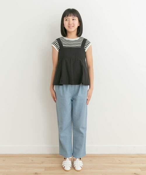URBAN RESEARCH DOORS / アーバンリサーチ ドアーズ トップス | 『WEB/一部店舗限定』ペプラムキャミソールブラウス(KIDS) | 詳細23