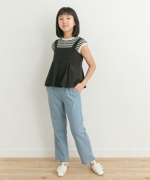 URBAN RESEARCH DOORS / アーバンリサーチ ドアーズ トップス | 『WEB/一部店舗限定』ペプラムキャミソールブラウス(KIDS) | 詳細24