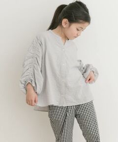 URBAN RESEARCH DOORS / アーバンリサーチ ドアーズ トップス | 『親子リンク』ギャザースリーブブラウス(KIDS)
