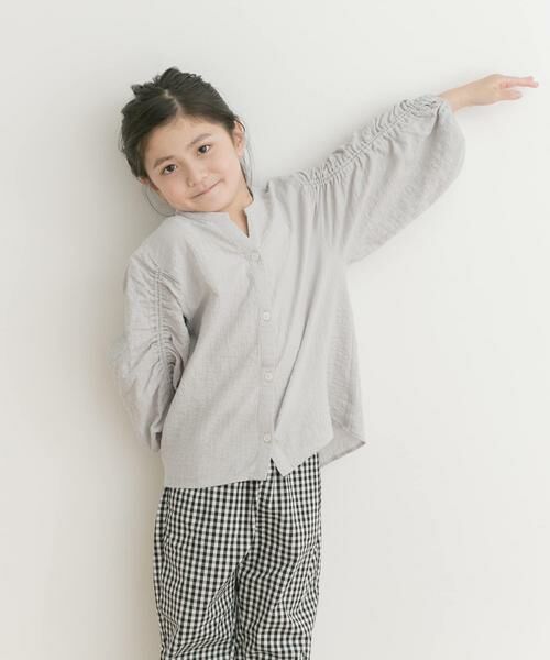 URBAN RESEARCH DOORS / アーバンリサーチ ドアーズ トップス | 『親子リンク』ギャザースリーブブラウス(KIDS) | 詳細16