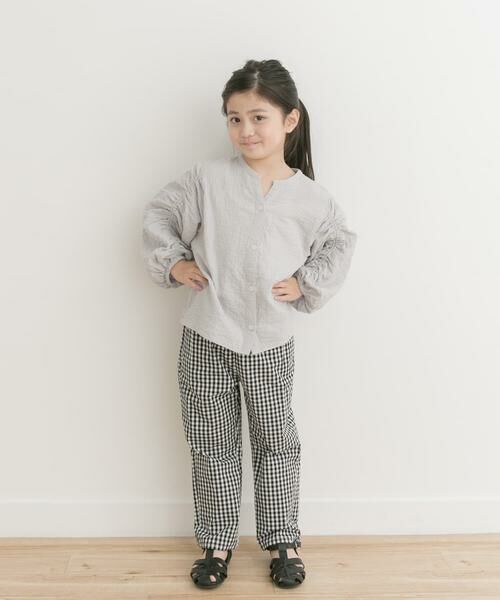 URBAN RESEARCH DOORS / アーバンリサーチ ドアーズ トップス | 『親子リンク』ギャザースリーブブラウス(KIDS) | 詳細19