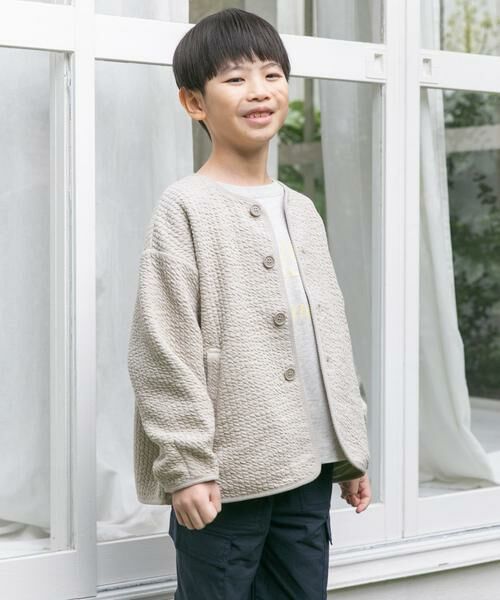 URBAN RESEARCH DOORS / アーバンリサーチ ドアーズ アウター | 『親子リンク』キルトノーカラージャケット(KIDS) | 詳細12