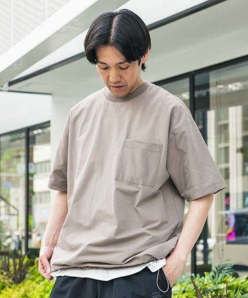 URBAN RESEARCH DOORS / アーバンリサーチ ドアーズ Tシャツ | 『吸水速乾/イージーケア/接触冷感』クイックドライ ワッフルメッシュ Tシャツ | 詳細2