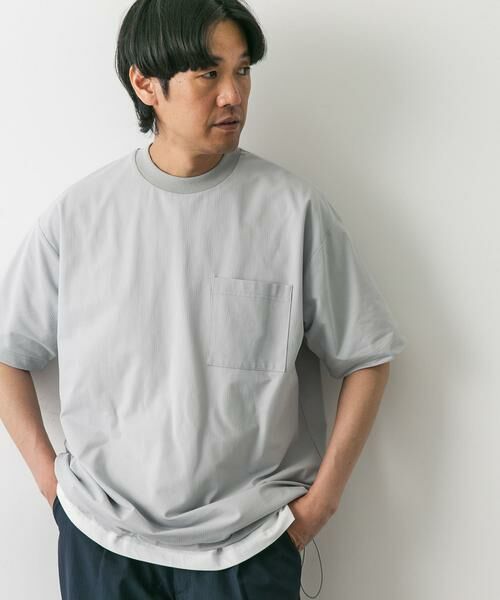 URBAN RESEARCH DOORS / アーバンリサーチ ドアーズ Tシャツ | 『吸水速乾/イージーケア/接触冷感』クイックドライ ワッフルメッシュ Tシャツ | 詳細22