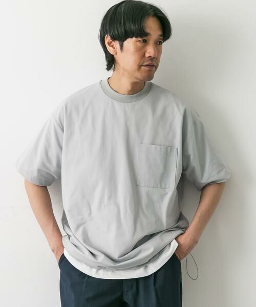 URBAN RESEARCH DOORS / アーバンリサーチ ドアーズ Tシャツ | 『吸水速乾/イージーケア/接触冷感』クイックドライ ワッフルメッシュ Tシャツ | 詳細23