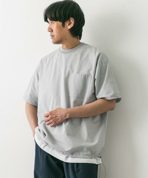 URBAN RESEARCH DOORS / アーバンリサーチ ドアーズ Tシャツ | 『吸水速乾/イージーケア/接触冷感』クイックドライ ワッフルメッシュ Tシャツ | 詳細24