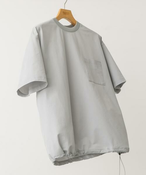 URBAN RESEARCH DOORS / アーバンリサーチ ドアーズ Tシャツ | 『吸水速乾/イージーケア/接触冷感』クイックドライ ワッフルメッシュ Tシャツ(ライトグレー)