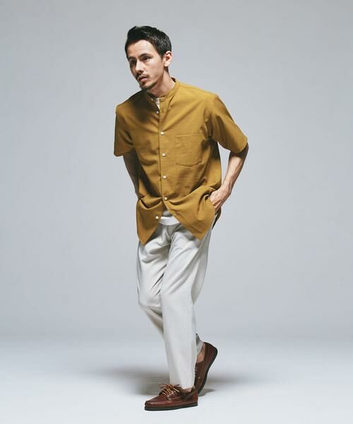 URBAN RESEARCH DOORS / アーバンリサーチ ドアーズ シャツ・ブラウス | 『一部WEB限定』『UR TECH DRYLUXE』バンドカラーシャツ | 詳細10