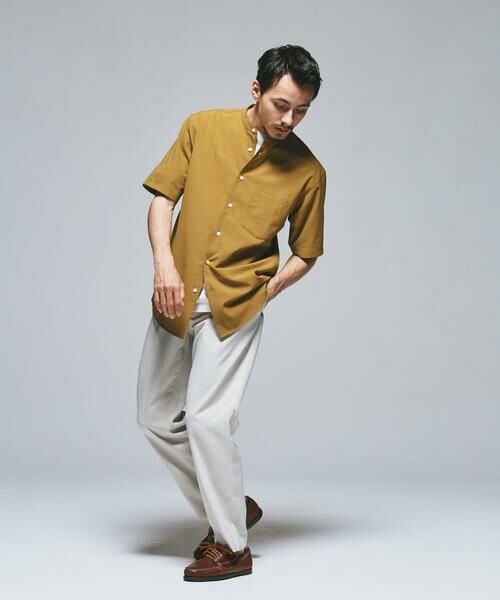 URBAN RESEARCH DOORS / アーバンリサーチ ドアーズ シャツ・ブラウス | 『一部WEB限定』『UR TECH DRYLUXE』バンドカラーシャツ | 詳細11