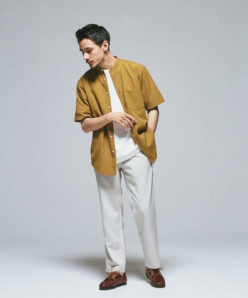 URBAN RESEARCH DOORS / アーバンリサーチ ドアーズ シャツ・ブラウス | 『一部WEB限定』『UR TECH DRYLUXE』バンドカラーシャツ | 詳細12