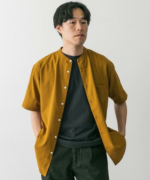 URBAN RESEARCH DOORS / アーバンリサーチ ドアーズ シャツ・ブラウス | 『一部WEB限定』『UR TECH DRYLUXE』バンドカラーシャツ | 詳細13