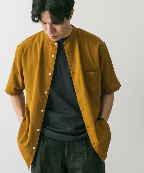 URBAN RESEARCH DOORS / アーバンリサーチ ドアーズ シャツ・ブラウス | 『一部WEB限定』『UR TECH DRYLUXE』バンドカラーシャツ | 詳細14