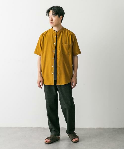 URBAN RESEARCH DOORS / アーバンリサーチ ドアーズ シャツ・ブラウス | 『一部WEB限定』『UR TECH DRYLUXE』バンドカラーシャツ | 詳細17