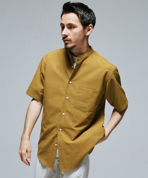 URBAN RESEARCH DOORS / アーバンリサーチ ドアーズ シャツ・ブラウス | 『一部WEB限定』『UR TECH DRYLUXE』バンドカラーシャツ | 詳細3