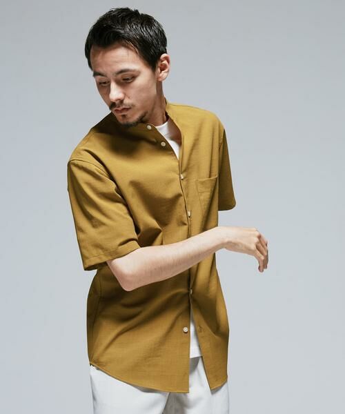 URBAN RESEARCH DOORS / アーバンリサーチ ドアーズ シャツ・ブラウス | 『一部WEB限定』『UR TECH DRYLUXE』バンドカラーシャツ | 詳細5