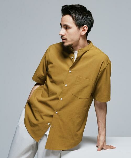 URBAN RESEARCH DOORS / アーバンリサーチ ドアーズ シャツ・ブラウス | 『一部WEB限定』『UR TECH DRYLUXE』バンドカラーシャツ | 詳細6