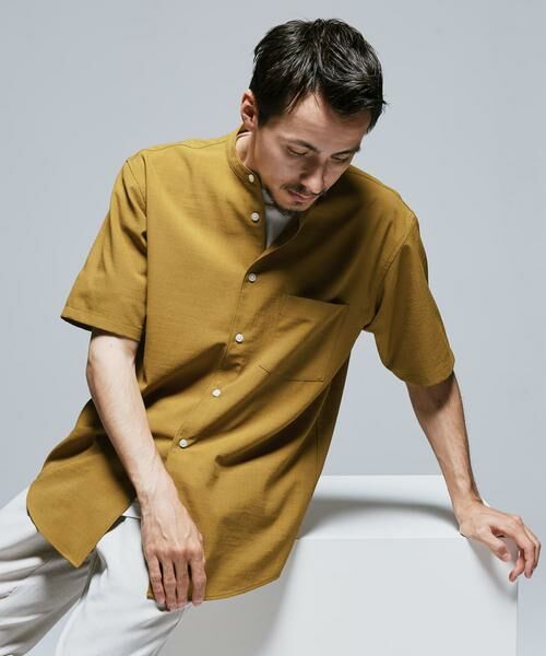 URBAN RESEARCH DOORS / アーバンリサーチ ドアーズ シャツ・ブラウス | 『一部WEB限定』『UR TECH DRYLUXE』バンドカラーシャツ | 詳細7