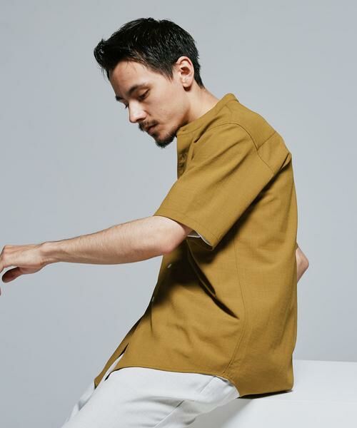 URBAN RESEARCH DOORS / アーバンリサーチ ドアーズ シャツ・ブラウス | 『一部WEB限定』『UR TECH DRYLUXE』バンドカラーシャツ | 詳細8