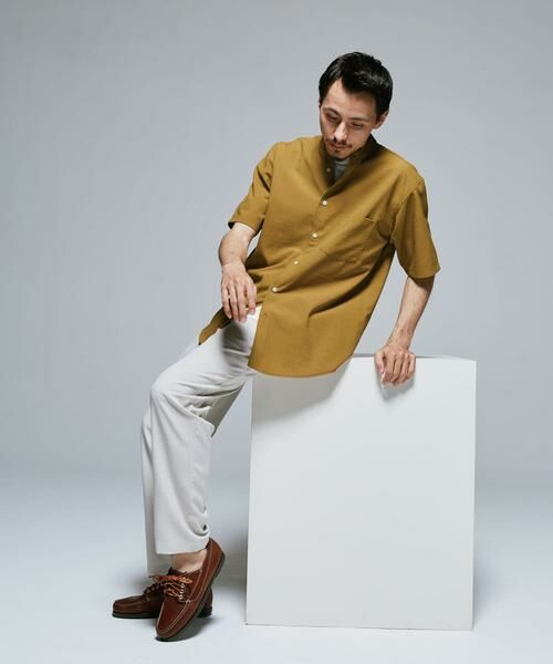 URBAN RESEARCH DOORS / アーバンリサーチ ドアーズ シャツ・ブラウス | 『一部WEB限定』『UR TECH DRYLUXE』バンドカラーシャツ | 詳細9