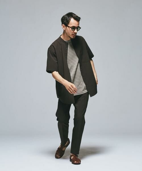 URBAN RESEARCH DOORS / アーバンリサーチ ドアーズ シャツ・ブラウス | 『一部WEB限定』『UR TECH DRYLUXE』バンドカラーシャツ | 詳細23