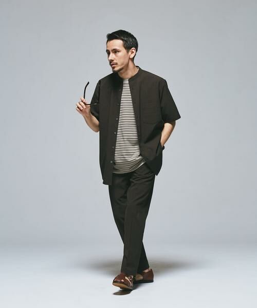 URBAN RESEARCH DOORS / アーバンリサーチ ドアーズ シャツ・ブラウス | 『一部WEB限定』『UR TECH DRYLUXE』バンドカラーシャツ | 詳細24