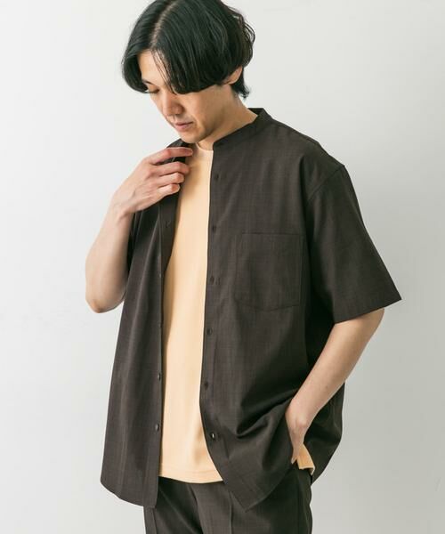 URBAN RESEARCH DOORS / アーバンリサーチ ドアーズ シャツ・ブラウス | 『一部WEB限定』『UR TECH DRYLUXE』バンドカラーシャツ | 詳細27