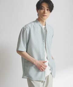 URBAN RESEARCH DOORS / アーバンリサーチ ドアーズ シャツ・ブラウス | 『XLサイズ/WEB限定』『吸水速乾』セオアルファバンドカラーショートスリーブ シャツ