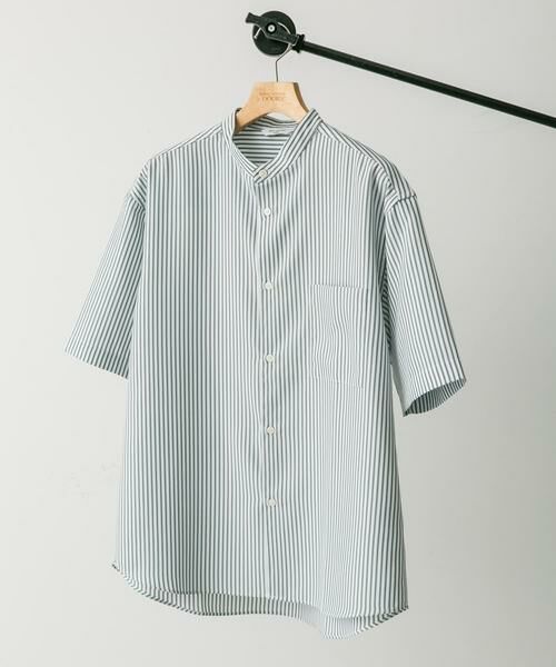 URBAN RESEARCH DOORS / アーバンリサーチ ドアーズ シャツ・ブラウス | 『XLサイズ/WEB限定』『吸水速乾』セオアルファバンドカラーショートスリーブ シャツ | 詳細1