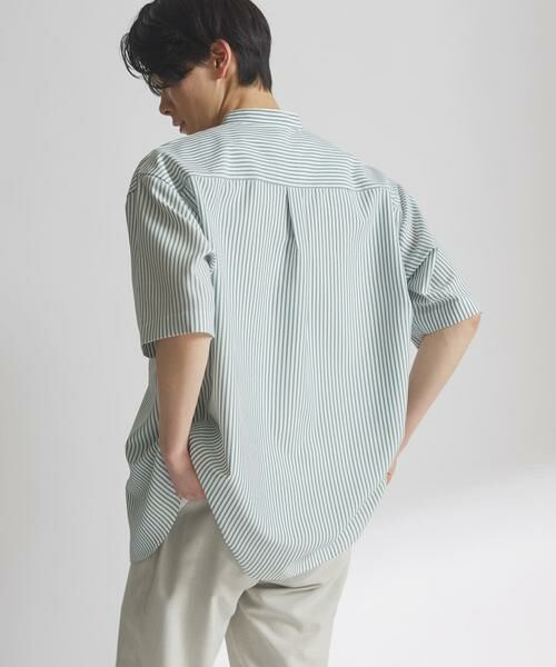 URBAN RESEARCH DOORS / アーバンリサーチ ドアーズ シャツ・ブラウス | 『XLサイズ/WEB限定』『吸水速乾』セオアルファバンドカラーショートスリーブ シャツ | 詳細5