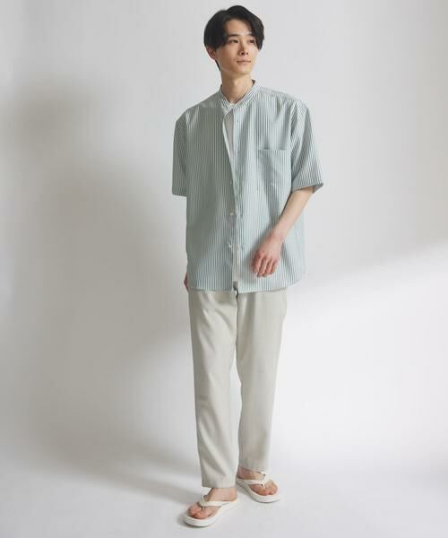 URBAN RESEARCH DOORS / アーバンリサーチ ドアーズ シャツ・ブラウス | 『XLサイズ/WEB限定』『吸水速乾』セオアルファバンドカラーショートスリーブ シャツ | 詳細6