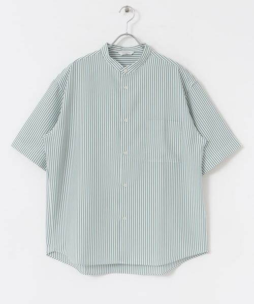 URBAN RESEARCH DOORS / アーバンリサーチ ドアーズ シャツ・ブラウス | 『XLサイズ/WEB限定』『吸水速乾』セオアルファバンドカラーショートスリーブ シャツ | 詳細9