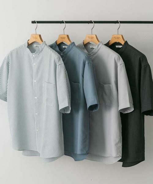 URBAN RESEARCH DOORS / アーバンリサーチ ドアーズ シャツ・ブラウス | 『XLサイズ/WEB限定』『吸水速乾』セオアルファバンドカラーショートスリーブ シャツ | 詳細21
