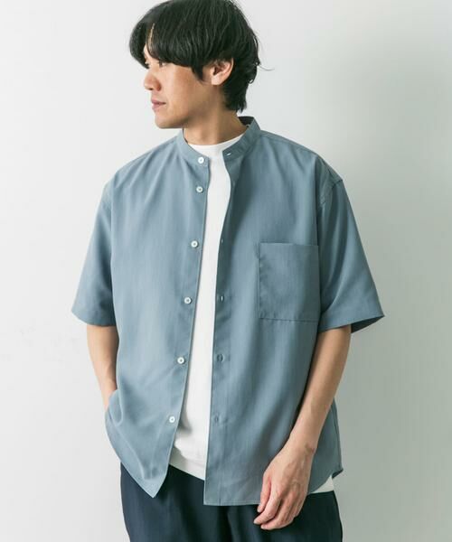 URBAN RESEARCH DOORS / アーバンリサーチ ドアーズ シャツ・ブラウス | 『XLサイズ/WEB限定』『吸水速乾』セオアルファバンドカラーショートスリーブ シャツ | 詳細13