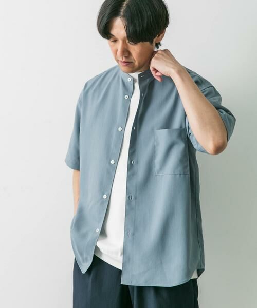 URBAN RESEARCH DOORS / アーバンリサーチ ドアーズ シャツ・ブラウス | 『XLサイズ/WEB限定』『吸水速乾』セオアルファバンドカラーショートスリーブ シャツ | 詳細14