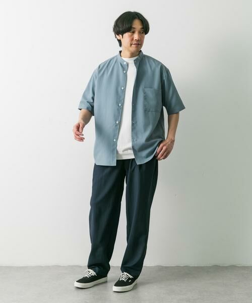 URBAN RESEARCH DOORS / アーバンリサーチ ドアーズ シャツ・ブラウス | 『XLサイズ/WEB限定』『吸水速乾』セオアルファバンドカラーショートスリーブ シャツ | 詳細16