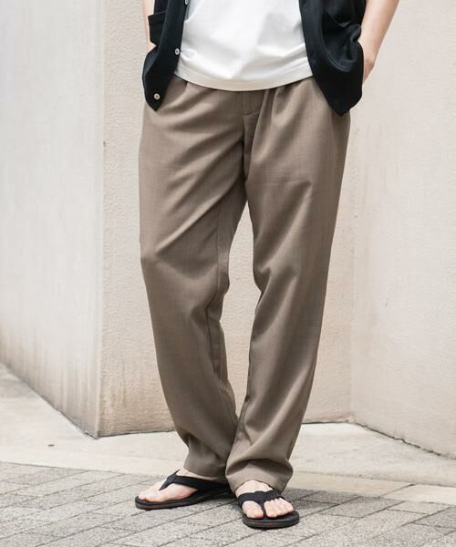 URBAN RESEARCH DOORS / アーバンリサーチ ドアーズ その他パンツ | 『吸水速乾/イージーケア』リネンライクイージーパンツ | 詳細1